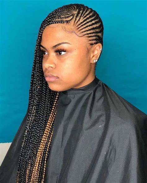 box braids with lemonade braids